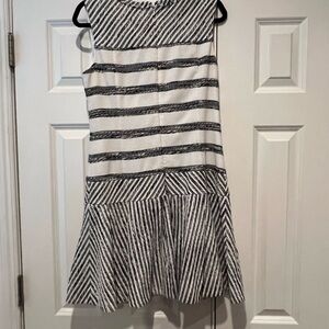 Black and White J. Crew Sleeveless Dress